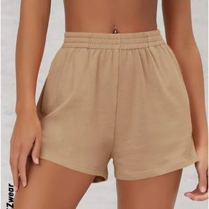 Beige Shein comfy shorts